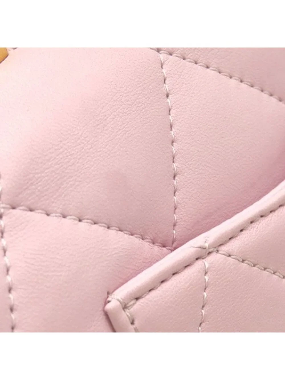 Chanel 2-Way Bag Quilted Top Handle Mini Lambskin Baby Pink Gold Chain Shoulder